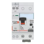 DETEKTOR ZWARĆ ŁUKOWYCH DX3 STOP ARC ZINTEGROWANY Z WYŁĄCZNIKIEM RÓŻNICOWONADPRĄDOWYM 2P 10000A C16 30MA TYP A, Legrand