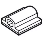 GRAFOPLAST UCHWYT SAMOPRZYLEPNY 15MM (X100), Legrand