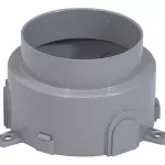 PUSZKA ALUMINIOWA 3 MODUŁY, OKRĄGŁA., Legrand