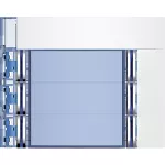SFERA: PLAKIETKA MODUŁU Z 2X4 PRZYCISKAMI - 2X3 PRZYCISKI - BIAŁA, Bticino