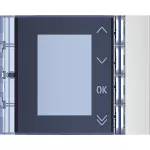 SFERA: PLAKIETKA MODUŁU Z WYŚWIETLACZEM - ALUMINIUM, Bticino