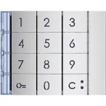 SFERA: PLAKIETKA MODUŁU KLAWIATURY - ALUMINIUM, Bticino