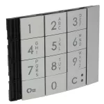 SFERA: PLAKIETKA MODUŁU KLAWIATURY - ALUMINIUM, Bticino