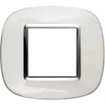 AXOLUTE - RAMKA OWALNA 2 MODUŁY LIQUID WHITE, Bticino