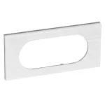 CELIANE - Ramka MINERAŁ Corian Biały żłobkowany 4/5-modułowa, Legrand