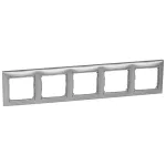 VALENA RAMKA PIĘCIOKROTNA POZIOMA ALUMINIUM, Legrand