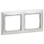 VALENA RAMKA PODWÓJNA POZIOMA ALUMINIUM, Legrand