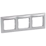 VALENA RAMKA POTRÓJNA POZIOMA ALUMINIUM/SREBRO, Legrand