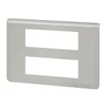 MOSAIC - Ramka 2 x 6 modułowa pozioma - Aluminium, Legrand