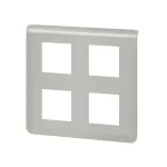 MOSAIC - Ramka 2 x 2 x 2 modułowa - Aluminium, Legrand