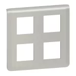 MOSAIC - Ramka 2 x 2 x 2 modułowa - Aluminium, Legrand