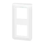 MOSAIC RAMKA PODWÓJNA PIONOWA - 2X2 MODUŁY BIAŁA ANTYBAKTERYJNA DO UCHWYTU NR REF 0802 52/58, Legrand