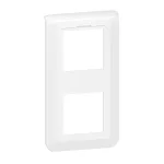 MOSAIC RAMKA PODWÓJNA PIONOWA - 2X2 MODUŁY BIAŁA ANTYBAKTERYJNA DO UCHWYTU NR REF 0802 52/58, Legrand