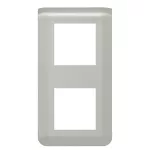 MOSAIC - Ramka 2 x 2 modułowa pionowa - Aluminium, Legrand