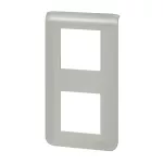 MOSAIC - Ramka 2 x 2 modułowa pionowa - Aluminium, Legrand
