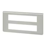 MOSAIC - Ramka 2 x 10 modułowa pozioma - Aluminium, Legrand