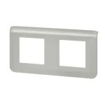 MOSAIC - Ramka 2 x 2 modułowa pozioma - Aluminium, Legrand