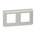 MOSAIC - Ramka 2 x 2 modułowa pozioma - Aluminium, Legrand