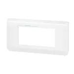 MOSAIC RAMKA PODWÓJNA POZIOMA - 4 MODUŁY BIAŁA ANTYBAKTERYJNA DO UCHWYTU NR REF 0802 52/58, Legrand
