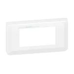 MOSAIC RAMKA PODWÓJNA POZIOMA - 4 MODUŁY BIAŁA ANTYBAKTERYJNA DO UCHWYTU NR REF 0802 52/58, Legrand