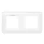 MOSAIC RAMKA PODWÓJNA POZIOMA - 2X2 MODULY BIAŁA ANTYBAKTERYJNA DO UCHWYTU NR REF 0802 52/58, Legrand