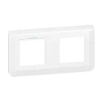 MOSAIC RAMKA PODWÓJNA POZIOMA - 2X2 MODULY BIAŁA ANTYBAKTERYJNA DO UCHWYTU NR REF 0802 52/58, Legrand