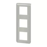 MOSAIC - Ramka 3 x 2 modułowa pionowa - Aluminium, Legrand