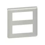 MOSAIC - Ramka 2 x 5 modułowa pozioma - Aluminium, Legrand