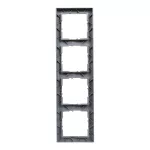 SUNO - Ramka - 4x, Aluminium, Legrand
