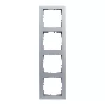 SUNO - Ramka - 4x, Aluminium, Legrand