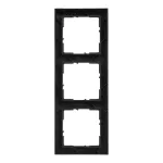 SUNO - Ramka - 3x, Czarny, Legrand