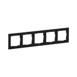 SUNO - Ramka - 5x, Czarny, Legrand