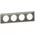 CELIANE - Ramka ANODISED Wolfram - poczwórna, Legrand