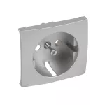 VALENA - PLAKIETKA GN SCHUKO 2P+Z ALUMINIUM, Legrand