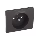 SISTENA LIFE PLAKIETKA CHOCO GNIAZDA POJEDYNCZEGO - 2P+Z, Legrand