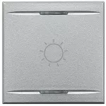 AXOLUTE MYHOME - KLAWISZ ''ŚWIATŁO'' 2M ALUMINIUM, HC4911/2BA, Bticino
