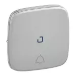 VALENA ALLURE - KLAWISZ ALUMINIUM PRZYCISKU Z SYMBOLEM DZWONKA Z PODŚWIETLENIEM LED, Legrand