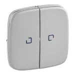 VALENA ALLURE - KLAWISZE ALUMINIUM ŁĄCZNIKA ŚWIECZNIKOWEGO Z PODŚWIETLENIEM LED, Legrand