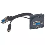 CELIANE - GNIAZDO HD15 + JACK 3,5 MM Z PRZEWODEM, Legrand