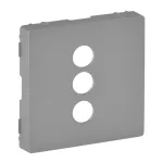 VALENA LIFE PLAKIETKA GNIAZDA 3 x RCA ALUMINIUM, Legrand