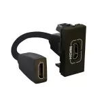 MOSAIC- GNIAZDO HDMI TYPU A Z PRZEWODEM ANTRACYT, Legrand