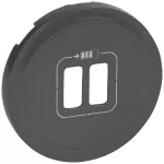 CELIANE - Plakietka do gniazd 2xUSB 5 V- grafitowa, Legrand