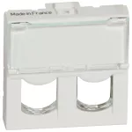 MOSAIC - ADAPTER DO ZŁĄCZY PODWÓJNYCH SYSTIMAX BIAŁY, Legrand