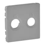 VALENA LIFE PLAKIETKA GNIAZDA TV-RD ALUMINIUM, Legrand