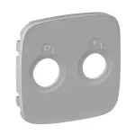 VALENA ALLURE - PLAKIETKA ALUMINIUM GNIAZDA ZAKOŃCZENIOWEGO TV-RD, Legrand