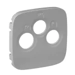 VALENA ALLURE - PLAKIETKA ALUMINIUM GNIAZDA KOŃCOWEGO TV-RD-SAT, Legrand