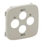 VALENA ALLURE - PLAKIETKA GNIAZDA TV-RD-SAT-SAT KREMOWA, Legrand