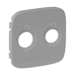VALENA ALLURE - PLAKIETKA ALUMINIUM GNIAZDA TV-SAT KOŃCOWEGO, Legrand
