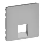 VALENA LIFE PLAKIETKA GNIAZDA 1 x RJ 45 kat. 6A UTP ALUMINIUM, Legrand