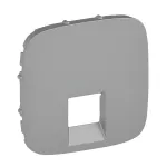 VALENA ALLURE - PLAKIETKA ALUMINIUM GNIAZDA POJEDYNCZEGO RJ11 KATEGORII 6 UTP, Legrand